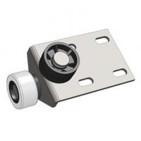 N 2821 Опора роликовая уг. два кол. пласт.+рез.(К)