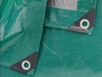Тарпаулин Зеленый-серебро